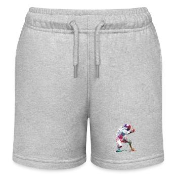 Fechten Sport Kunst #fencing #sport - Kinder Organic Joggingshorts Mini Bolter von Stanley/Stella - Grau meliert - Vorne