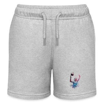 Wasserball Sport #sport #waterpolo - Kinder Organic Joggingshorts Mini Bolter von Stanley/Stella - Grau meliert - Vorne