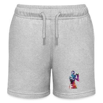 Boxsport #boxing - Kinder Organic Joggingshorts Mini Bolter von Stanley/Stella - Grau meliert - Vorne