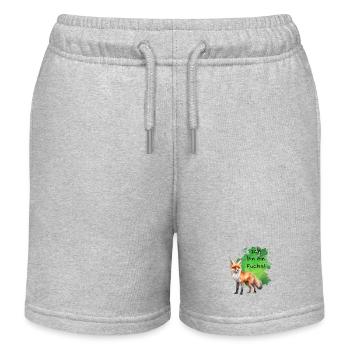 Ich bin ein Fuchs! - Kinder Organic Joggingshorts Mini Bolter von Stanley/Stella - Grau meliert - Vorne