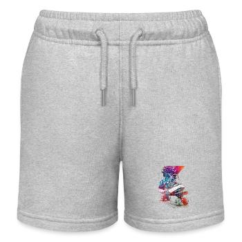 Skateboard Sport Kunst #skate #skateboard #sport - Kinder Organic Joggingshorts Mini Bolter von Stanley/Stella - Grau meliert - Vorne