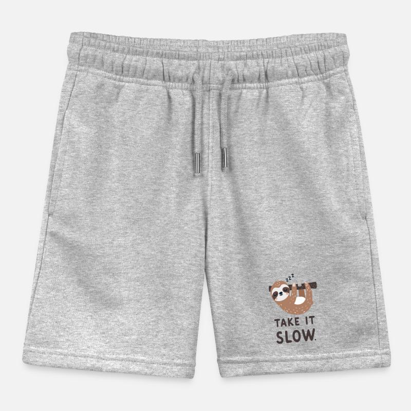 Faultier: Take it slow Kinder Organic Joggingshorts Mini Bolter von Stanley/Stella