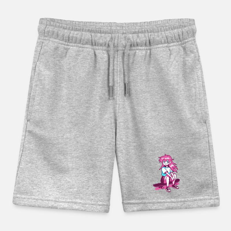8bit SK8er GRL Kids Organic Sweat Shorts by Stanley/Stella