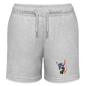 Articles de sport de fitness #fitness - Short de jogging enfant bio Stanley/Stella - gris chiné - Devant