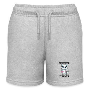 Résignation - J’essaie la science - Short de jogging enfant bio Stanley/Stella - gris chiné - Devant