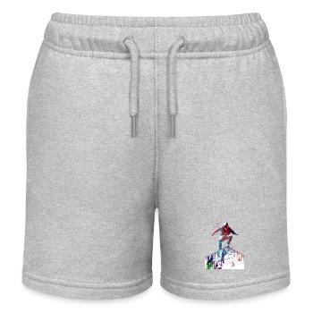 Parkour Stadtsport Kunst - Kinder Organic Joggingshorts Mini Bolter von Stanley/Stella - Grau meliert - Vorne