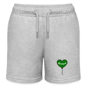 Steiermark Herz Luftballon - Kinder Organic Joggingshorts Mini Bolter von Stanley/Stella - Grau meliert - Vorne