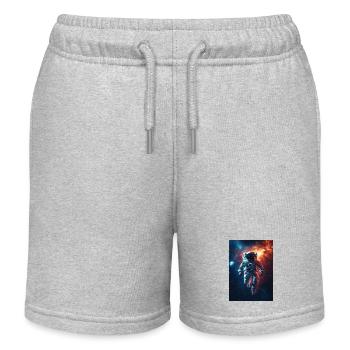 Astronaut 5 - Kinder Organic Joggingshorts Mini Bolter von Stanley/Stella - Grau meliert - Vorne