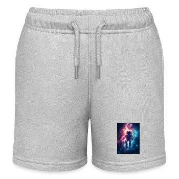 Astronaut 2 - Kinder Organic Joggingshorts Mini Bolter von Stanley/Stella - Grau meliert - Vorne