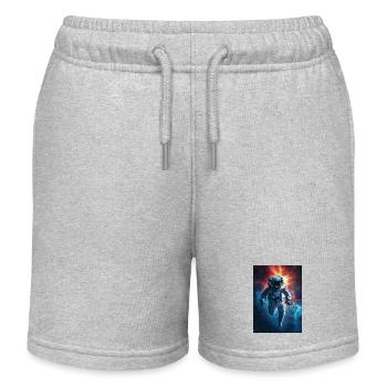Astronaut 6 - Kinder Organic Joggingshorts Mini Bolter von Stanley/Stella - Grau meliert - Vorne