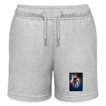 Astronaut 4 - Kinder Organic Joggingshorts Mini Bolter von Stanley/Stella - Grau meliert - Vorne