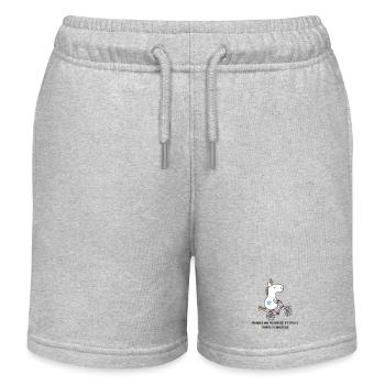 french unicorn - Kinder Organic Joggingshorts Mini Bolter von Stanley/Stella - Grau meliert - Vorne