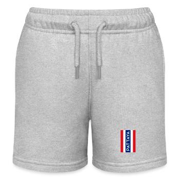 Pattaya Thailand Souvenir Shirt Ferienerinnerung - Kinder Organic Joggingshorts Mini Bolter von Stanley/Stella - Grau meliert - Vorne