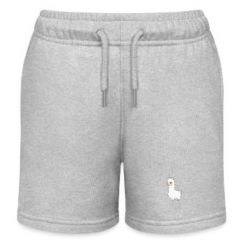 Lama - Short de jogging enfant bio Stanley/Stella - gris chiné - Devant