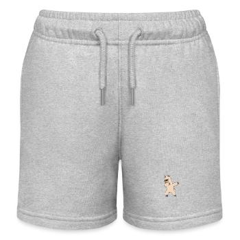 Lama sunglasses - Kids Organic Sweat Shorts by Stanley/Stella - heather grey - Front
