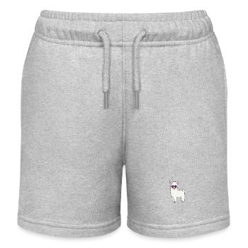 Lama sunglasses - Kids Organic Sweat Shorts by Stanley/Stella - heather grey - Front