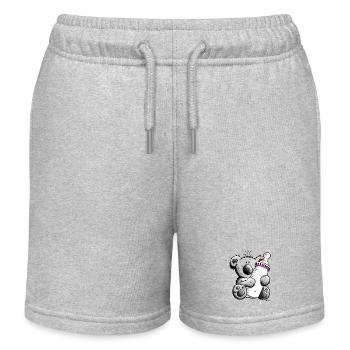 Baby Koala - Kinder Organic Joggingshorts Mini Bolter von Stanley/Stella - Grau meliert - Vorne