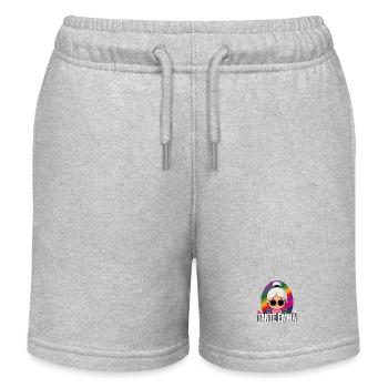 Tante Emma Festival Hardstyle Rave Geschenk - Kinder Organic Joggingshorts Mini Bolter von Stanley/Stella - Grau meliert - Vorne