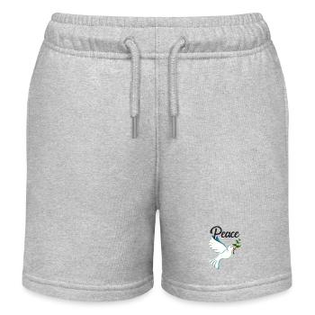 PAIX Colombe de la Paix - Short de jogging enfant bio Stanley/Stella - gris chiné - Devant