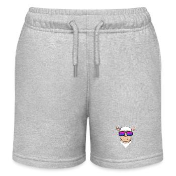 Bisexuell Schaf - Schaf mit Brille - Kinder Organic Joggingshorts Mini Bolter von Stanley/Stella - Grau meliert - Vorne