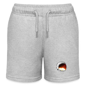 Illustration du casque d’astronaute - Short de jogging enfant bio Stanley/Stella - gris chiné - Devant