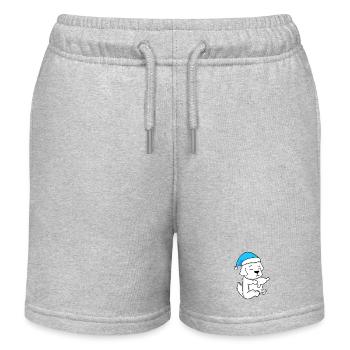 Hund Hunderasse Pyrenäenberghund - Kinder Organic Joggingshorts Mini Bolter von Stanley/Stella - Grau meliert - Vorne