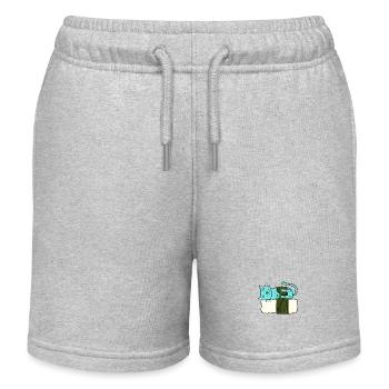 Sushi Cat - Kids Organic Sweat Shorts by Stanley/Stella - heather grey - Front