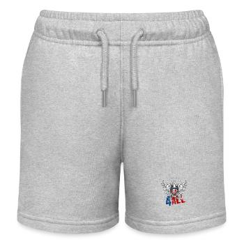 4. Juli - Unabhängigkeitstag. Wenn du die Freiheit liebst - Kinder Organic Joggingshorts Mini Bolter von Stanley/Stella - Grau meliert - Vorne