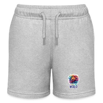 I Role the World – Conception de Jeux de Rôle Fantastique - Short de jogging enfant bio Stanley/Stella - gris chiné - Devant