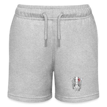 SKELETON - Kinder Organic Joggingshorts Mini Bolter von Stanley/Stella - Grau meliert - Vorne