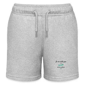 I'm gaining value - Kids Organic Sweat Shorts by Stanley/Stella - heather grey - Front