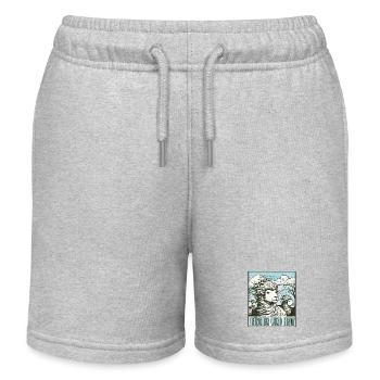 schaf Usedom T-Shirt – Ostsee Streetwear Design - Kids Organic Sweat Shorts by Stanley/Stella - heather grey - Front