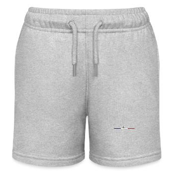 Eiffelturm Pariser Eleganz Wear Pride - Kinder Organic Joggingshorts Mini Bolter von Stanley/Stella - Grau meliert - Vorne