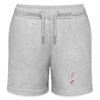 Karate Ziege Kampfsport - Kinder Organic Joggingshorts Mini Bolter von Stanley/Stella - Grau meliert - Vorne