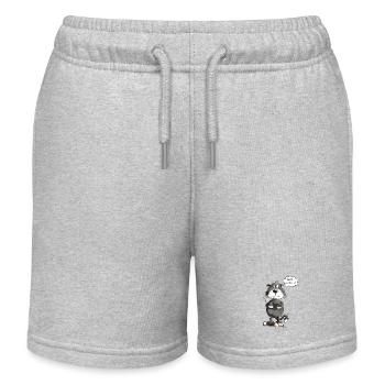 Mürrische Ew People Katze Spruch Katzen - Kinder Organic Joggingshorts Mini Bolter von Stanley/Stella - Grau meliert - Vorne