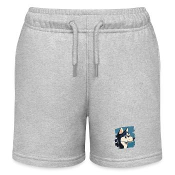 Husky - Kinder Organic Joggingshorts Mini Bolter von Stanley/Stella - Grau meliert - Vorne
