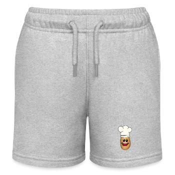Cuisinier Patate Pommes de terre Légumes Cuisiniers Cuisinier - Short de jogging enfant bio Stanley/Stella - gris chiné - Devant