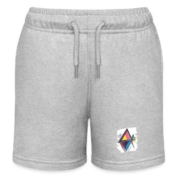 80s - Kids Organic Sweat Shorts by Stanley/Stella - heather grey - Front