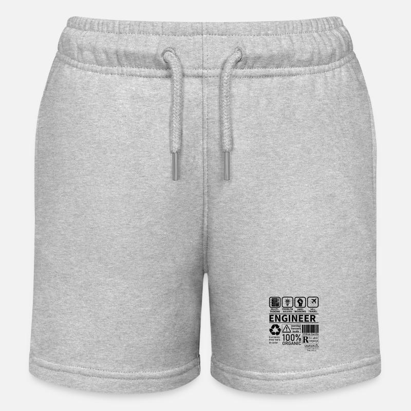 engineer multi tasking problem solving working - Kinder Organic Joggingshorts Mini Bolter von Stanley/Stella - Grau meliert