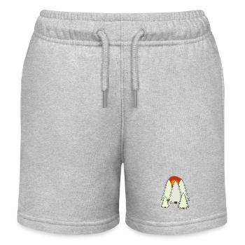 Tree Fir Winter Forest Nature Snow Spruce - Kids Organic Sweat Shorts by Stanley/Stella - heather grey - Front