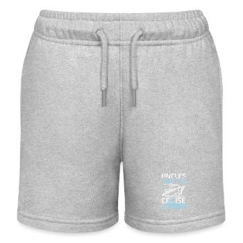 Onkel lassen Kinder nicht alleine cruisen - Kinder Organic Joggingshorts Mini Bolter von Stanley/Stella - Grau meliert - Vorne