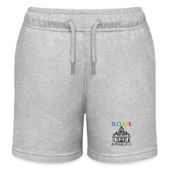Rome 2025 Jubilé et Vatican Saint-Pierre v6 - Short de jogging enfant bio Stanley/Stella - gris chiné - Devant