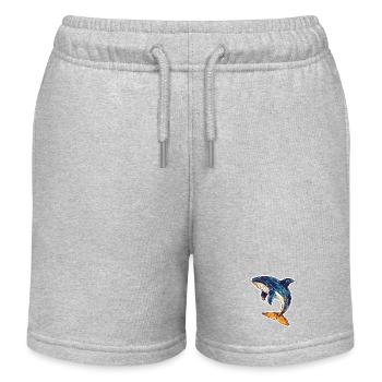 Wal - Kinder Organic Joggingshorts Mini Bolter von Stanley/Stella - Grau meliert - Vorne