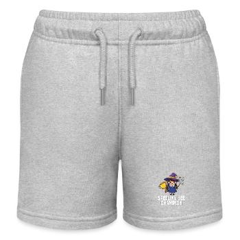 SCHÄLENDER BIENEN-CHAMPION - HEXE HALLOWEEN - Kinder Organic Joggingshorts Mini Bolter von Stanley/Stella - Grau meliert - Vorne