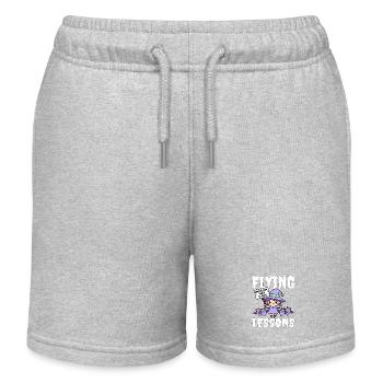 FLYING LESSONS - WITCH HALLOWEEN - Kids Organic Sweat Shorts by Stanley/Stella - heather grey - Front