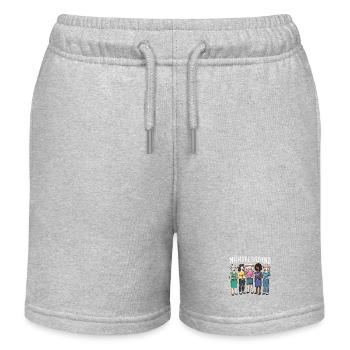 Soirée des filles moutons laine de mouton soirée des filles moutons - Short de jogging enfant bio Stanley/Stella - gris chiné - Devant