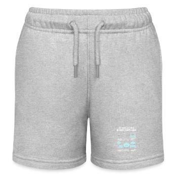 Was ich in meiner Freizeit mache Leidenschaft Chemie - Kinder Organic Joggingshorts Mini Bolter von Stanley/Stella - Grau meliert - Vorne