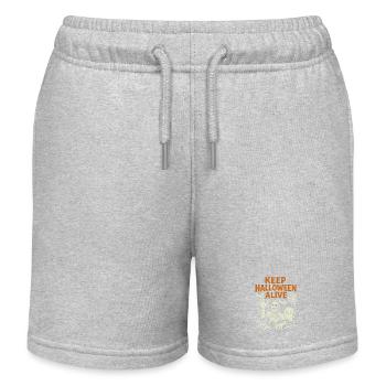 Keep Halloween alive - Zombie Party Kostüm - Kinder Organic Joggingshorts Mini Bolter von Stanley/Stella - Grau meliert - Vorne