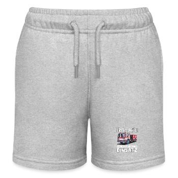 Cadeau 3ème anniversaire 3 ans Anniversaire des enfants - Short de jogging enfant bio Stanley/Stella - gris chiné - Devant