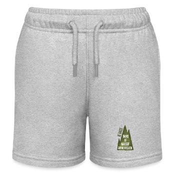 Ich gehe zum Armorikanischen Massiv - Kinder Organic Joggingshorts Mini Bolter von Stanley/Stella - Grau meliert - Vorne